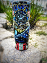 Load image into Gallery viewer, Navy Strong Tumbler
