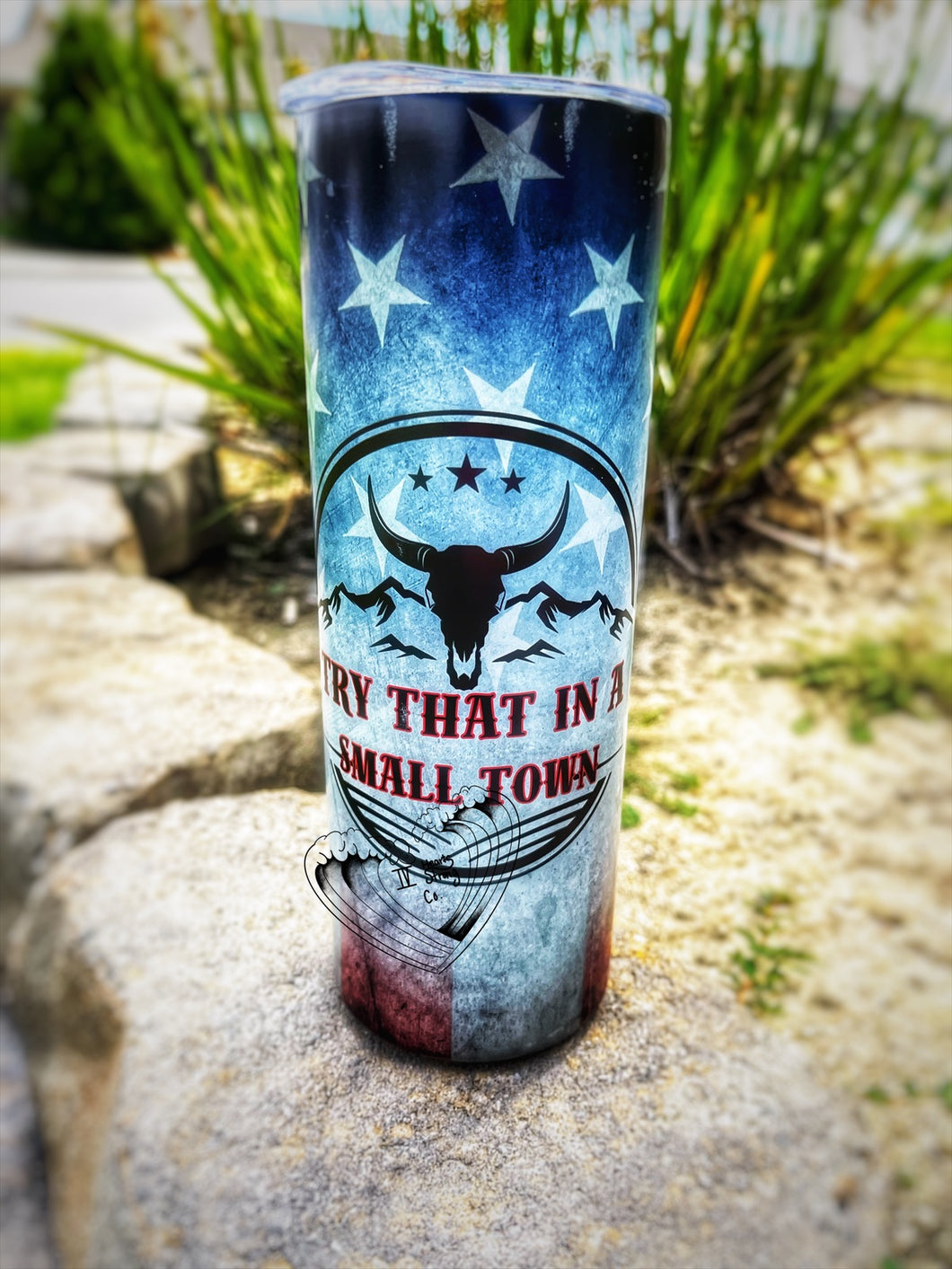 Small Town Flag Tumbler