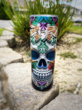 Load image into Gallery viewer, 3D Sugar Skull Tumbler
